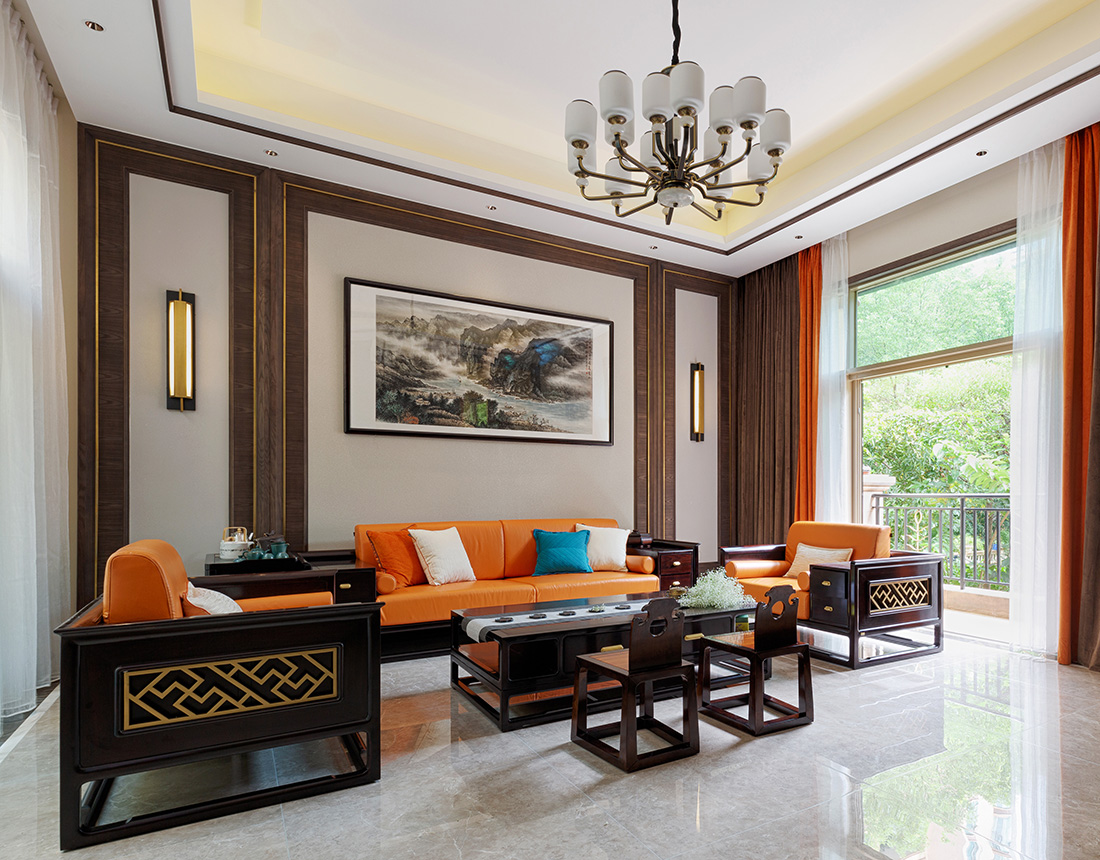 公園大地聯(lián)排別墅裝修設(shè)計(jì)-客廳 別墅設(shè)計(jì)公司-深圳藍(lán)調(diào)別墅設(shè)計(jì)
